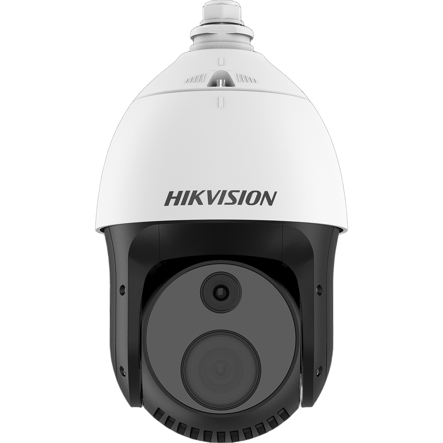 PTZ IP Dual / Lente Térmico 25 mm (384 X 288) / Lente óptico 32X (2 Megapixel) / 100 mts IR / Termografia / WDR 120 dB / Exterior IP66 / MicroSD