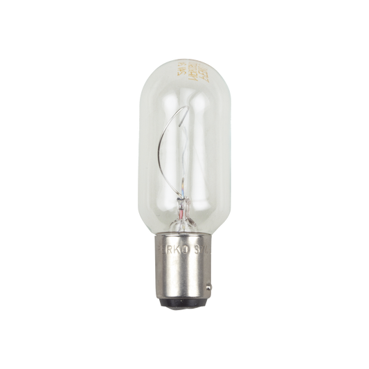 Bombilla transparente de 120 Vca / 30 W de doble contacto