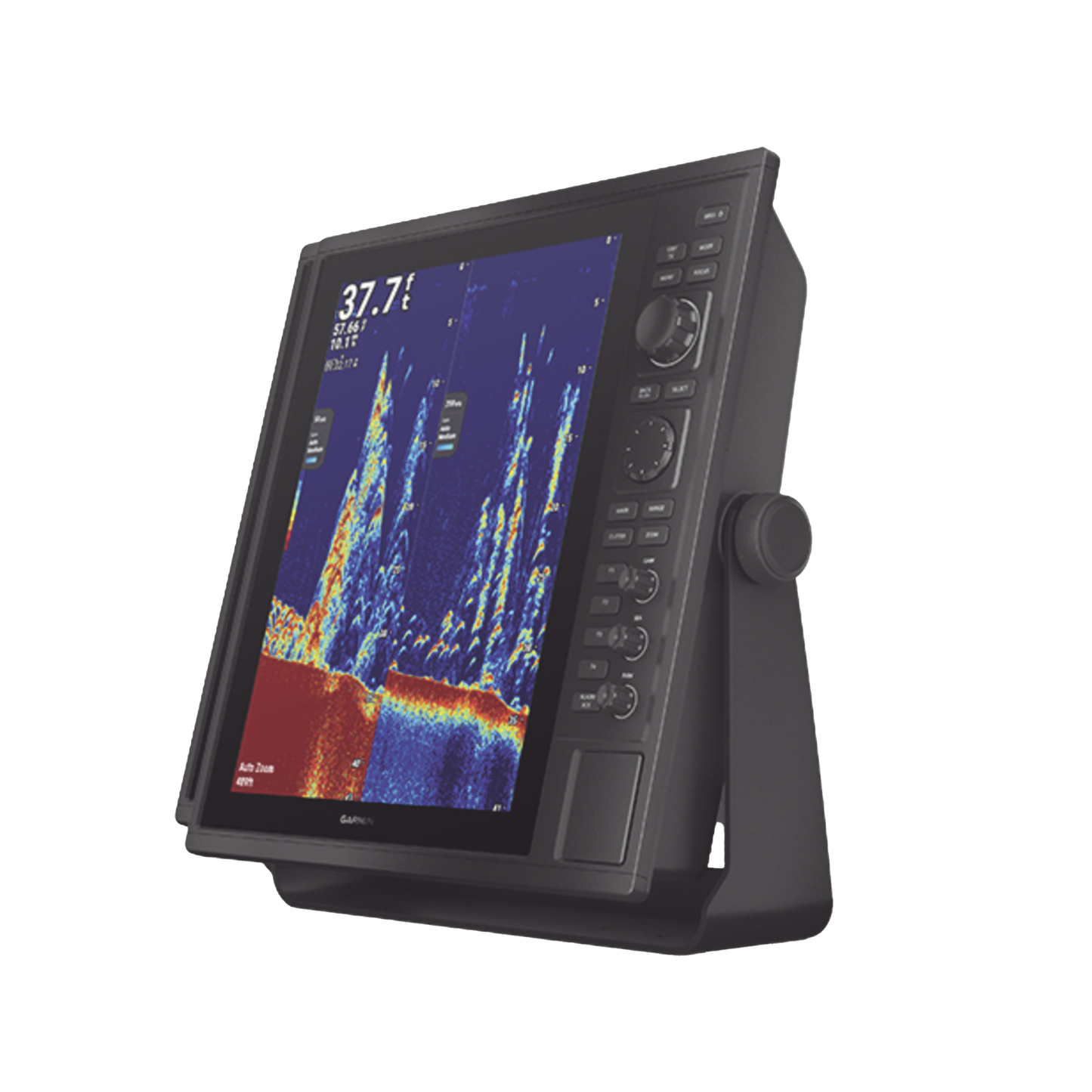 Pantalla Náutica GPSMAP 15" / Resolución XGA 1024x768 / Dual-Frequency Sonar 50/200 kHz / CHIRP Sonar Built-in / ClearVü y SideVü / Compatible con NMEA 2000 y 0183 / 2 Ranuras SD / IP26/IP27