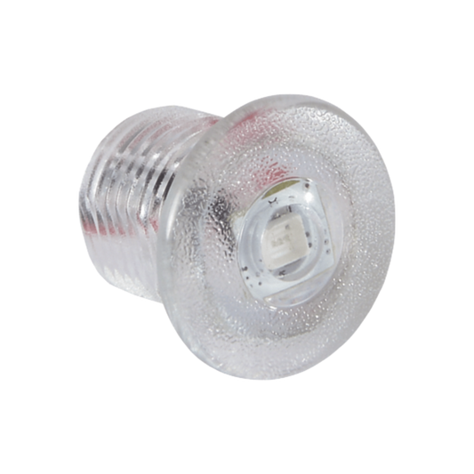 Luz led marina de cortesía serie Newt, emite luz de color rojo de 45 lúmenes, para uso exterior e interior, fabricado bajo norma de protección IP67.