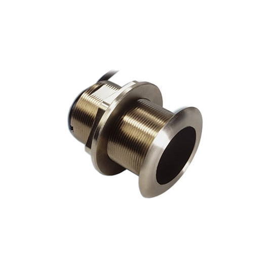 Sonda de Frecuencia Dual 50/200 kHz / 600 W / Ancho de Haz 45°-12° / Profundidad Máxima 1200 ft / Cable 33 ft / Medición de Profundidad y Temperatura / 8 Pines / Compatible con Ángulos de 8° a 15°