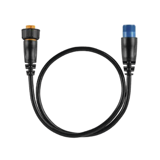 Cable adaptador para conectar un transductor de 8 pines con XID a un puerto de sonda de 12 pines a un dispositivo náutico compatible.