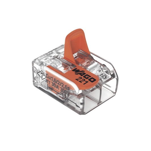 Conector de empalme compacto para todo tipo de conductores transparente 2 conectores  CAL 20 a 10