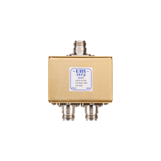Divisor de Potencia EMR de 2 Vías, 30-960 MHz, 0.5 Watt, Conectores N Hembra.