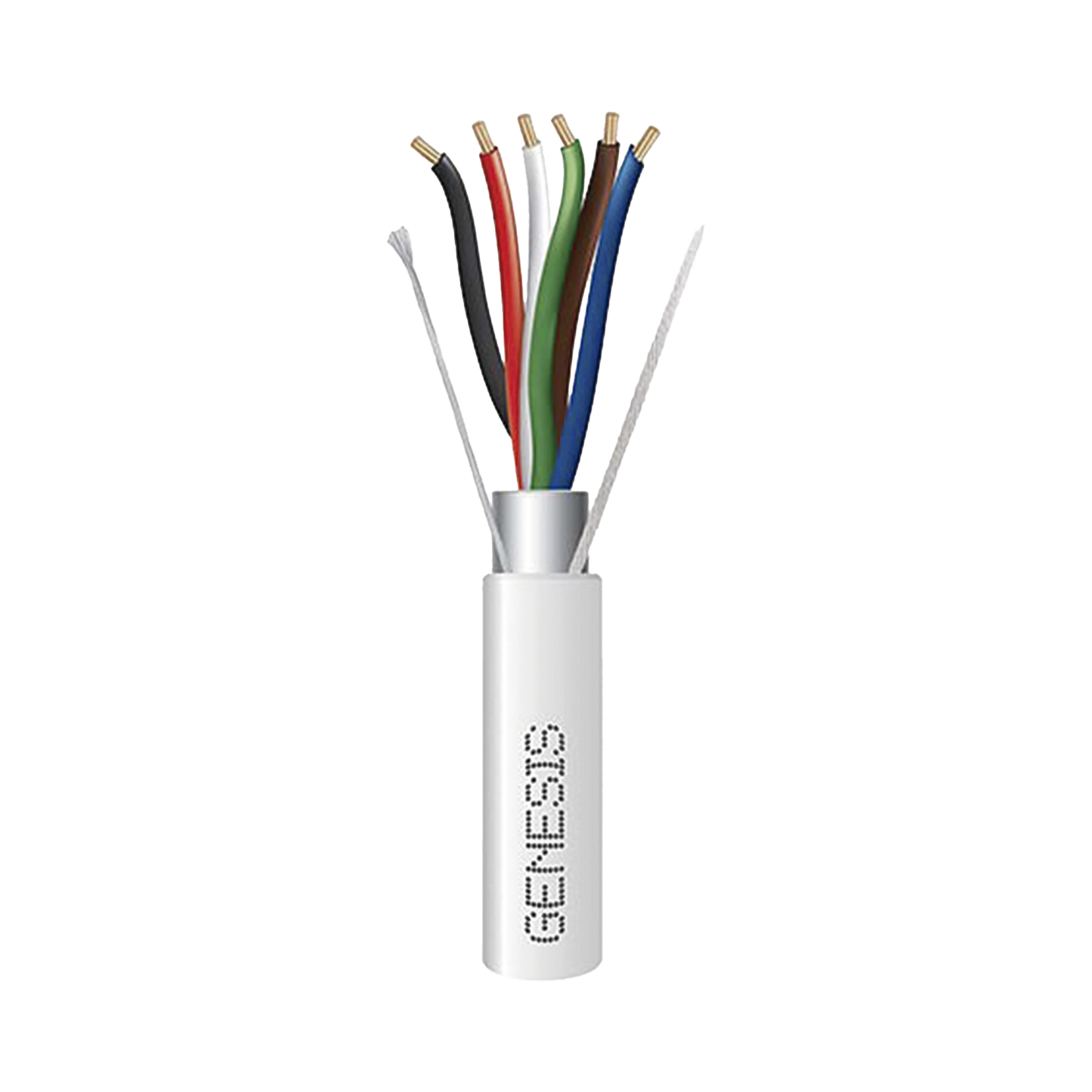 Carrete de 305 Metros / Cable de Cobre / 6 x 18 AWG  / Plenum / Color Blanco / Blindado / Para Aplicaciones de Alarmas de Intrusión / Control de Acceso / Automatización / Interfonos y Tv Porteros