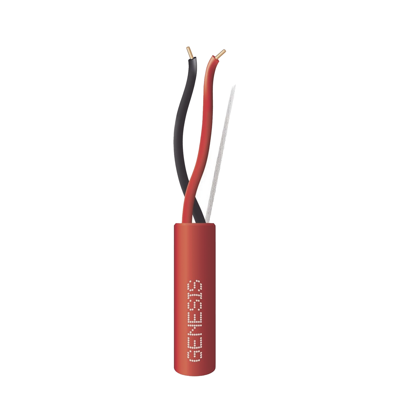Carrete de 305 Metros de Alambre / 2 x 18 AWG / Plenum / Tipo FPLP-CL3P, FT6 / Color Rojo / Plenum / Para Aplicaciones en Sistemas de Detección de Incendio y Sistemas de Evacuación