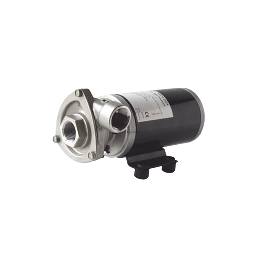 Bomba centrifuga Cyclone de alta presión a 12 Vcd, caudales de 21 GPM, presión máxima de 17 psi, en acero inoxidable