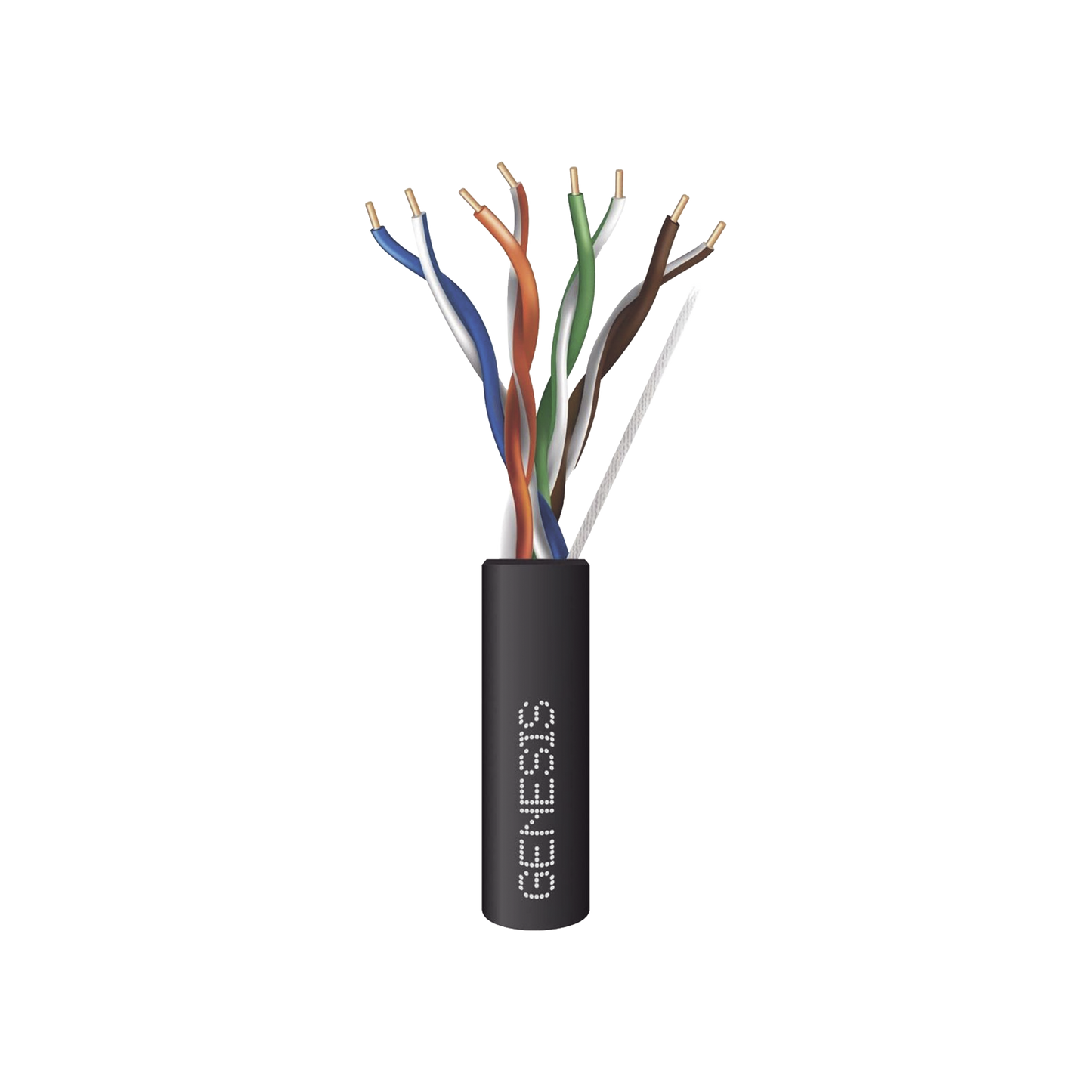 Bobina de Cable de 305 metros / UTP Cat6 PLENUM / Color Negro / UL, CMP SPNLS / Probado a 350 Mhz / Aplicaciones de CCTV / Redes de datos / IP Megapixel / Control RS485