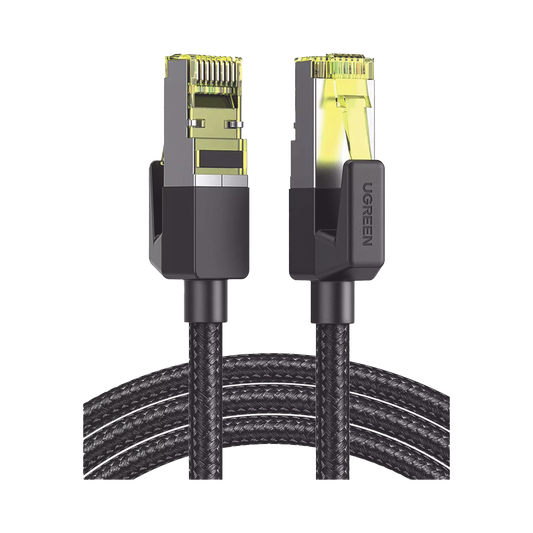 Cable Ethernet Cat7 CLASSâ? F/FTP Redondo con Malla de Nylon 3 Metros