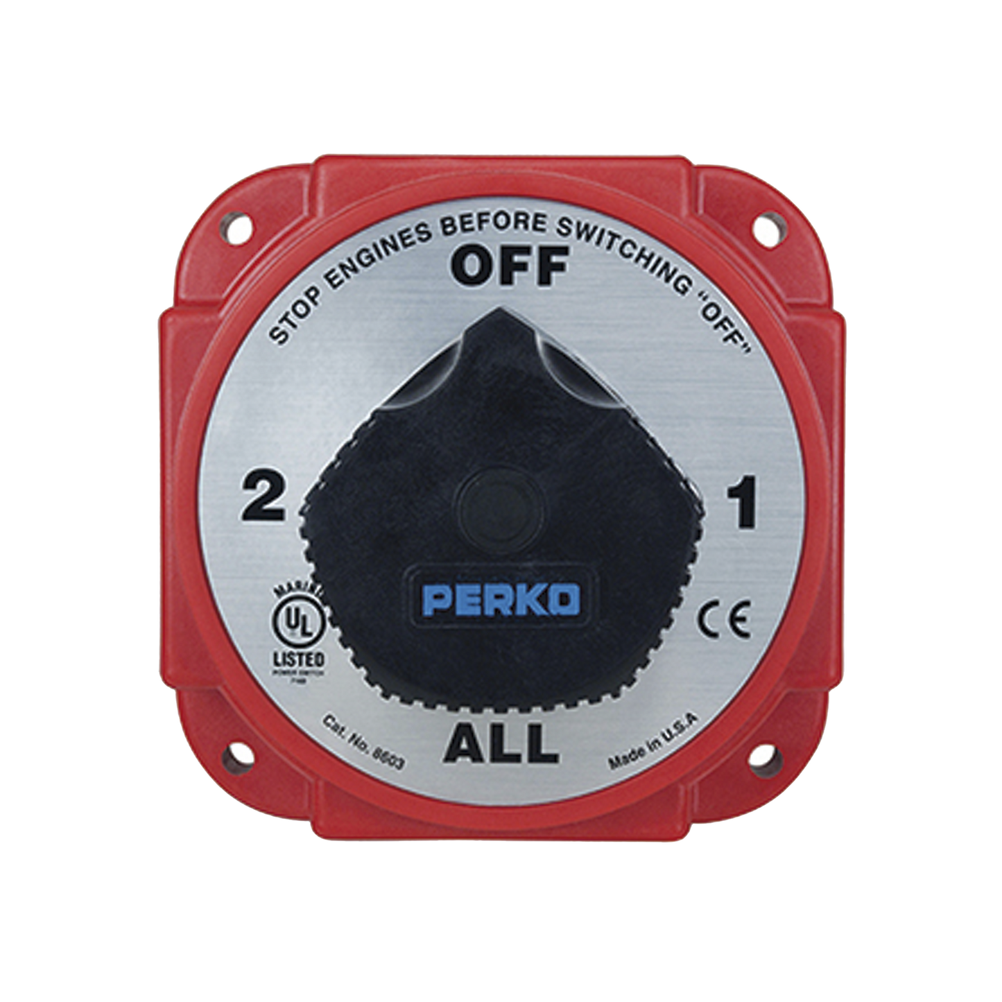Switch Selector de Batería y Alternador de Servicio Pesado, para Sistemas Eléctricos Marinos