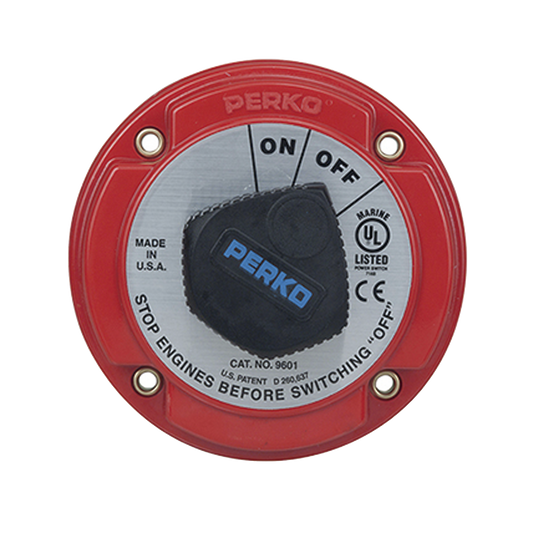 Switch Selector de Batería On / Off de Servicio Mediano, para Sistemas Eléctricos Marinos