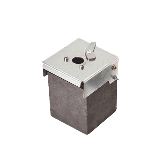 Molde de grafito vertical unión en T vertical de cable de 1/0 AWG (50mm²) (pasante) con Varilla de 5/8 In (terminal).