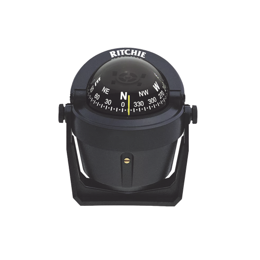 Brújula serie Explorer en color negro, con iluminación nocturna color verde.