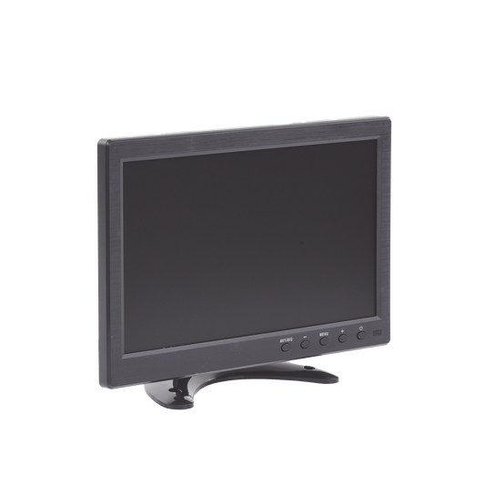 Monitor 10.1" TFT-LCD ideal para colocar en vehículos o DVR/NVR. Entradas de video HDMI, VGA y RCA (CVBS)