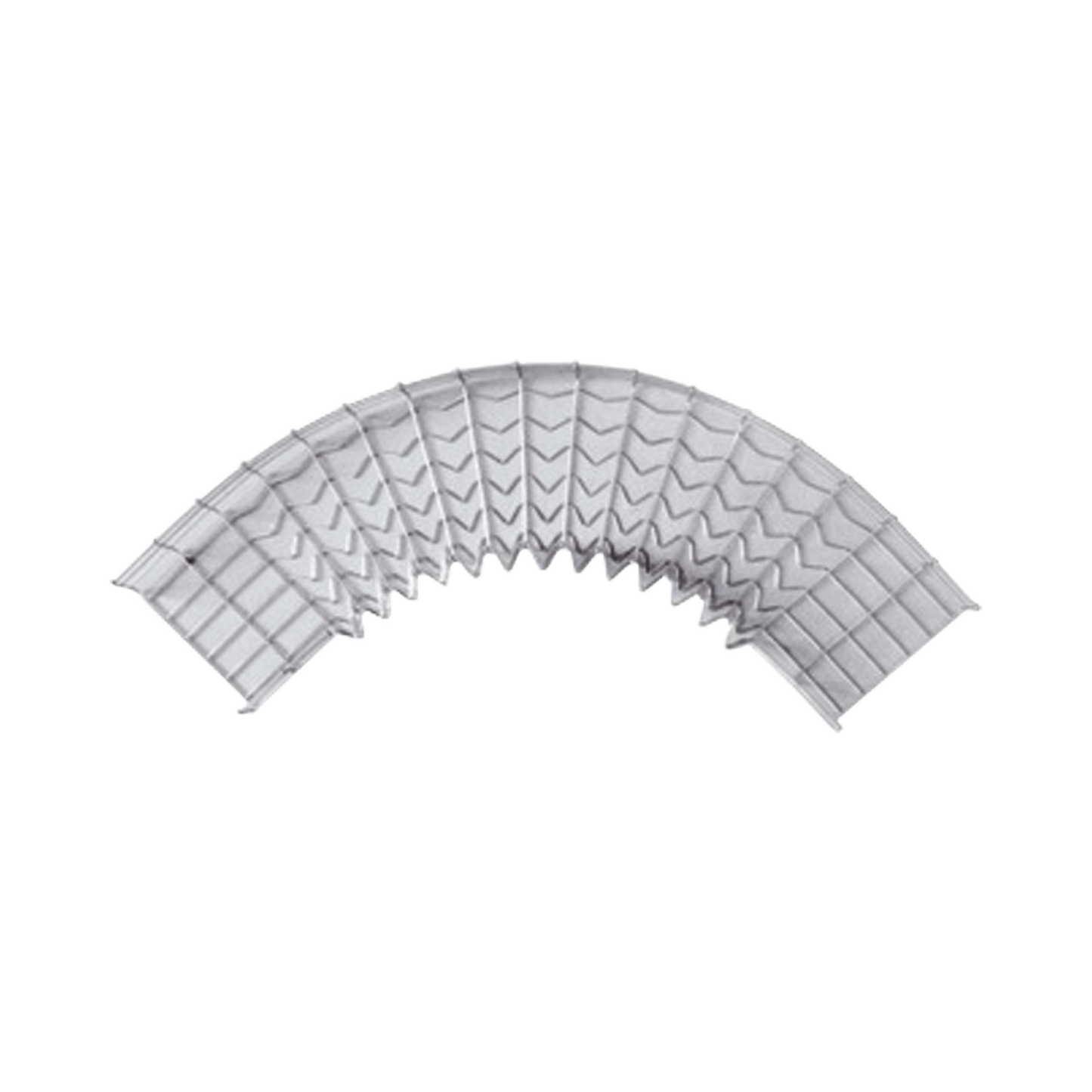 Curva Pre-Fabricada Horizontal de 90° con medidas de 54 mm de Peralte y 200 mm Ancho (54/200 mm)