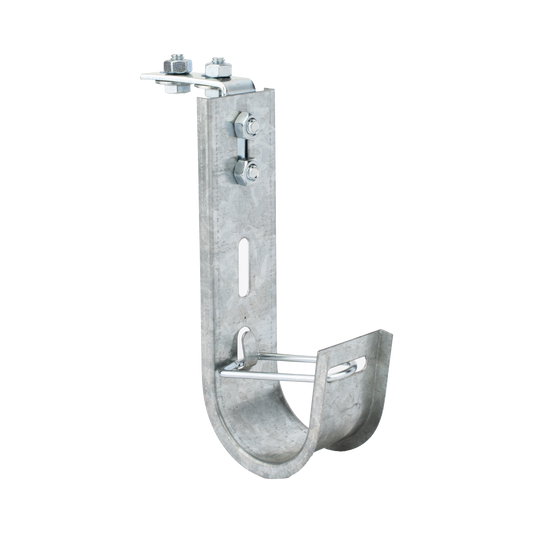 Soporte (Gancho) tipo J-Hook, hasta 28 cables Cat6, ideal para soportar cableado en los espacios de manipulación al aire, Para instalación en interior