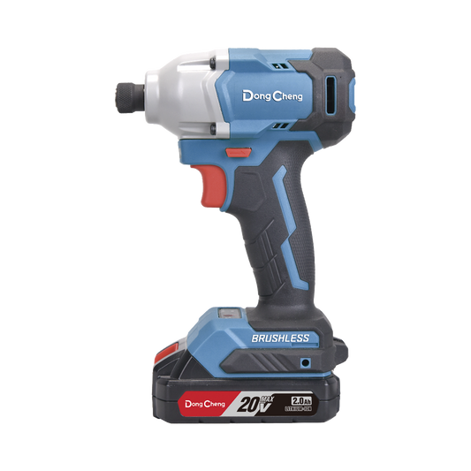 Atornillador de Impacto de 1/4 in. sin escobillas de 20V, incluye Batería de 2.0 Ah y Maletín