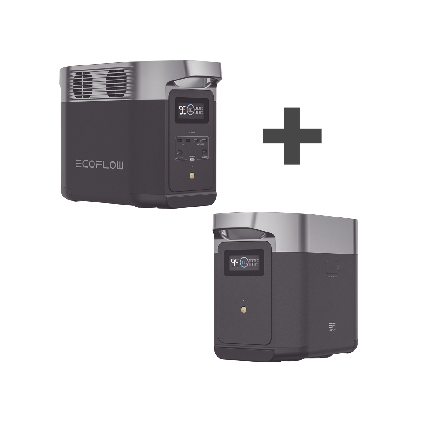 Kit de Estación de Energía Portátil 1024Wh + Batería Externa 1024Wh (2048Wh Totales)