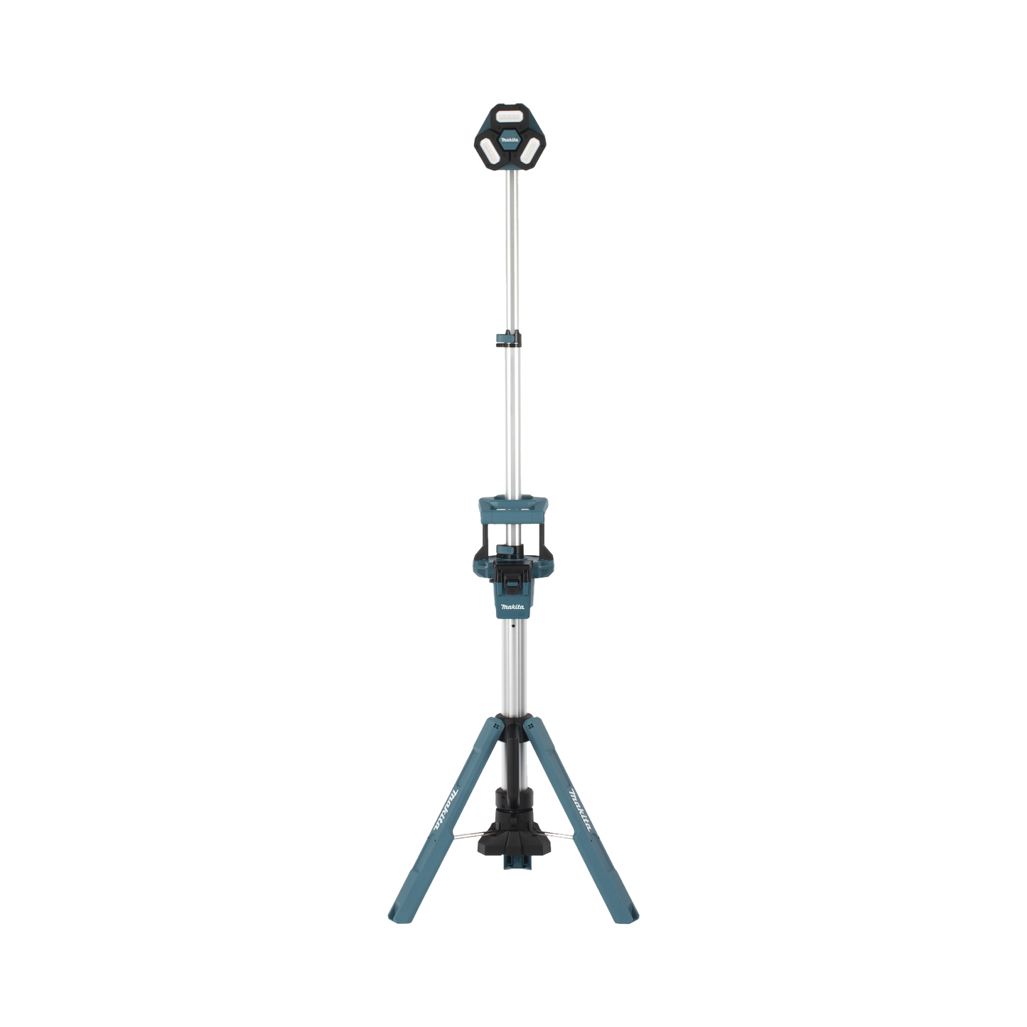 Lampara con Torre para Iluminación Inalambrica con tres Cabezales Multidireccionales , se extiende hasta 2.2 metros, Utiliza batería LXT® Litioâ??Ion de 18V.