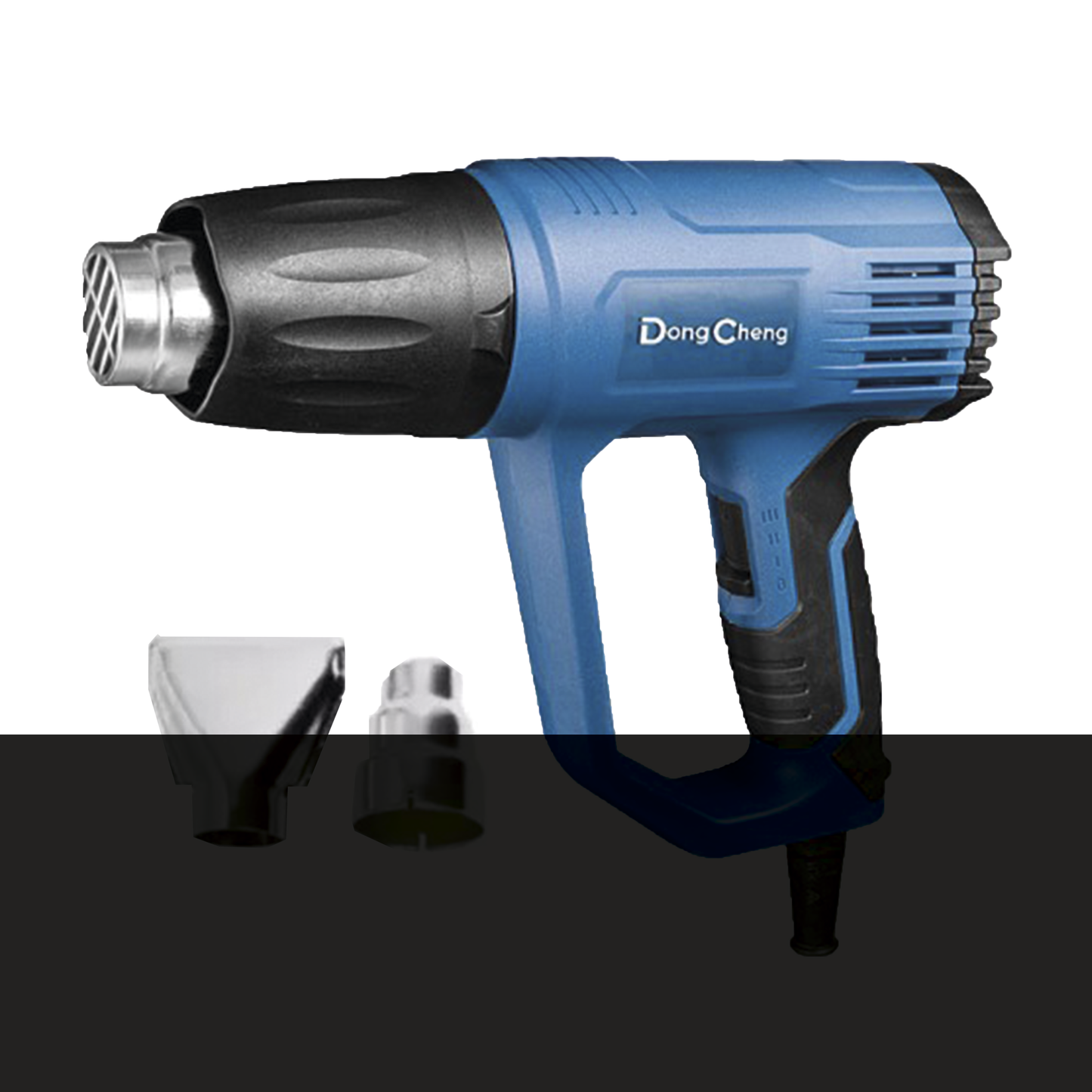 Pistola de Calor de 1600W, con 3 niveles de Temperatura variable, Incluye 2 Boquillas