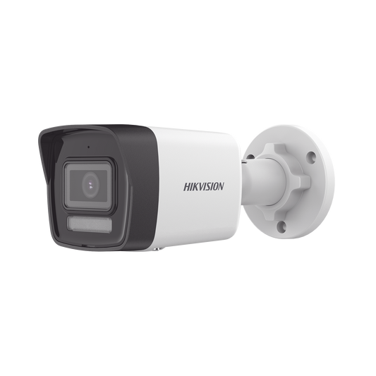 [Dual Light] Bala IP 2 Megapixel / Lente 2.8 mm / 30 mts IR + 30 mts Luz Blanca / Micrófono Integrado / ACUSENSE Lite / Exterior IP67 / H.265 / PoE  / Micro SD