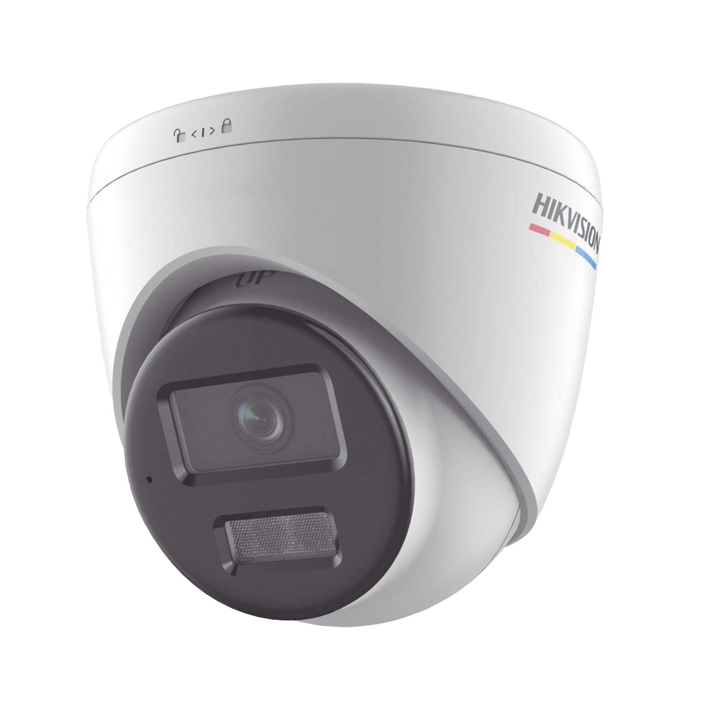 [Dual Light + ColorVu] Turret IP 2 Megapixel / Lente 2.8 mm / 30 mts IR + 30 mts Luz Blanca / Micrófono Integrado / ACUSENSE Lite / Exterior IP67 / dWDR / PoE / Micro SD