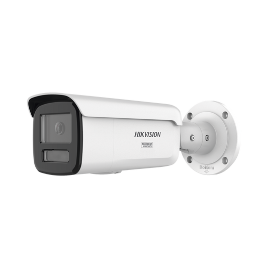 [Dual Light + ColorVu 3.0 + HikAI] Bala IP 6 Megapixel / Lente 4 mm / 60 mts IR + Luz Blanca / Exterior IP67 / Estrobo Luz Blanca / WDR 130 dB / ACUSENSE 3.0 / Metal / NEMA 4X / ACUSEARCH