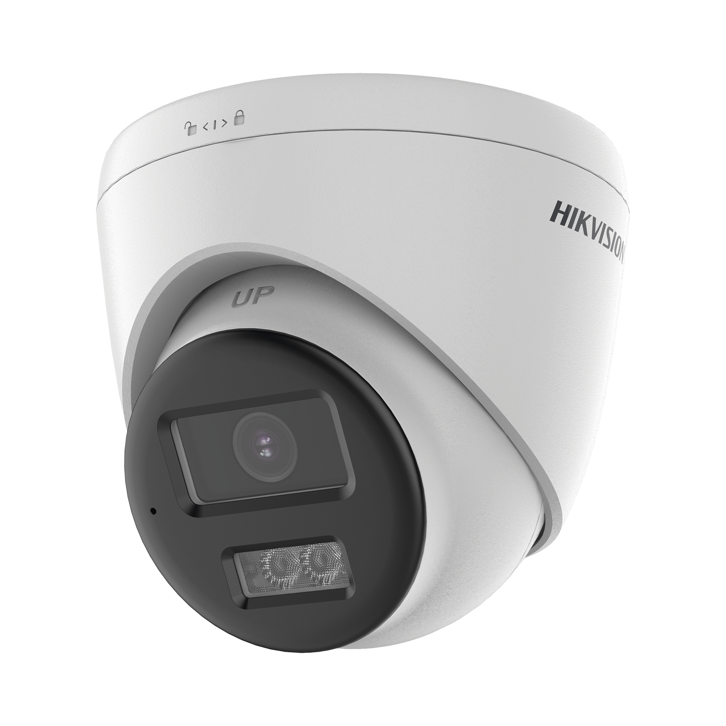[Audio Bidireccional + Dual Light + ColorVu] Turret TURBOHD 4K (8 Megapixel) / Lente 2.8 mm / 40 mts IR EXIR + 40 mts Luz Blanca / Micrófono y Bocina Integrado / Exterior IP67 / dWDR
