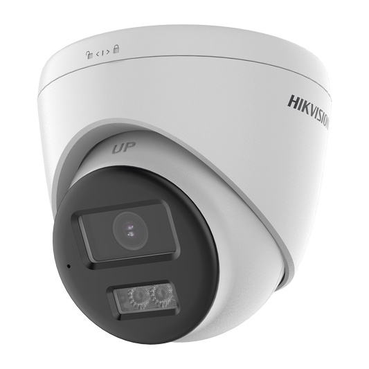 [Audio Bidireccional + Sirena & Estrobo + Dual Light + ColorVu] Turret TURBOHD 4K (8 Megapixel)  / Lente 2.8 mm / 40 mts IR EXIR + 40 mts Luz Blanca / Sirena / Micrófono y Bocina Integrado / Exterior IP67 / dWDR