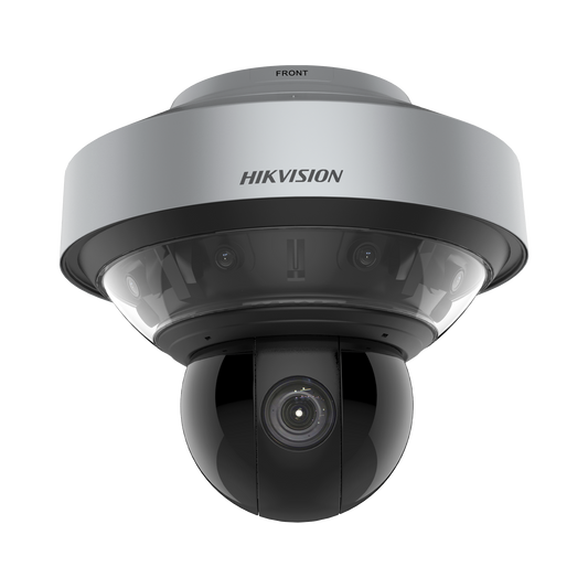 PanoVu Series / 1 PTZ 40X Zoom (4 Megapixel) + 8 Lentes 2.8 mm (360° / 32 Megapixel) / Posicionamiento 3D / Autoseguimiento 3.0 / Deep Learning / IP67 / IK10 / WDR 120 dB / Micro SD