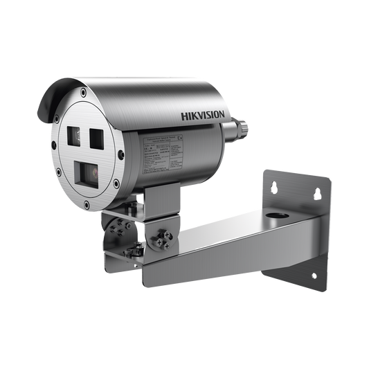 Bala IP Térmica Dual / Termico 7 mm (256 X 192) + Óptico 4 mm (4 MP) / Termométrica / Detección de Temperatura / IP68 / 30 mts IR / Antiexplosión / Anticorrosión