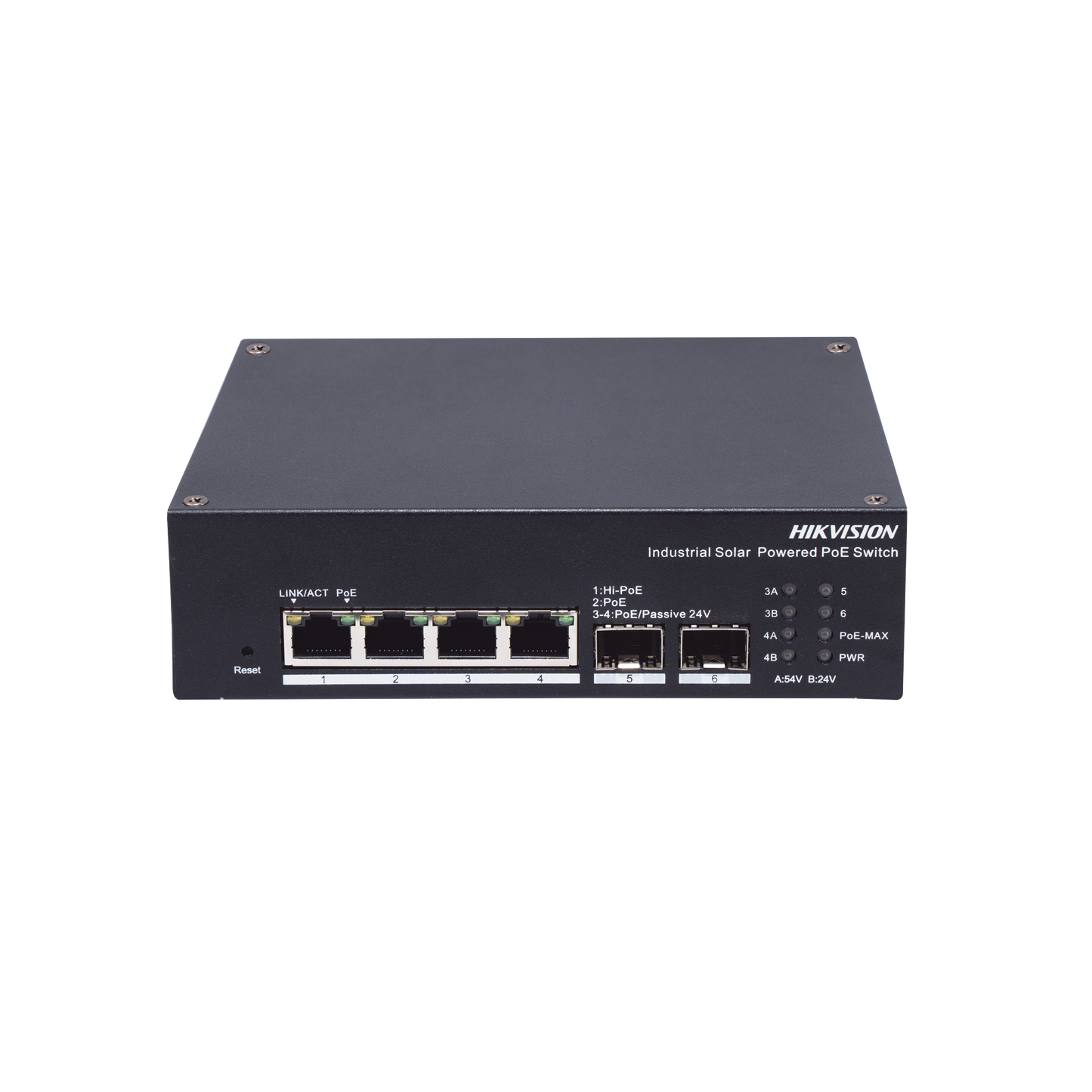 Switch Industrial con UPS / Administrable Gigabit / 3 Puertos Gigabit PoE+ (30 W) + 1 Puertos Gigabit PoE++ (90 W) / 2 Puertos SFP / 120 W Total / 48 a 57 VCD / Ideal para Proyectos / 300 Metros de Distancia