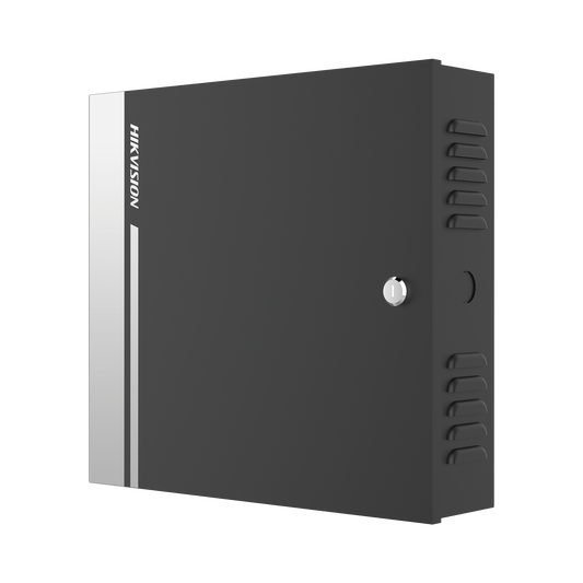 Controlador de Acceso para 2 Puertas y 4 Lectores Wiegand o RS485 / Incluye Gabinete y Fuente de Alimentación 12Vcc/8A / Soporta Batería de Respaldo /  Wiegand y RS-485 / 10,000 Tarjetas