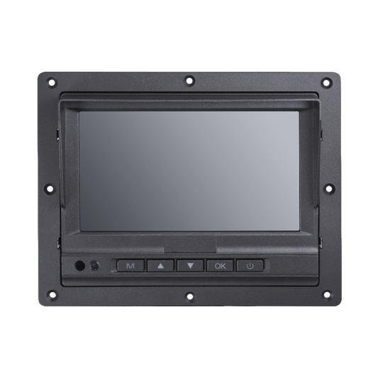 Monitor y Botones de 7" LCD / Compatible con DVR Móvil HIKVISION / Conector Tipo Aviación