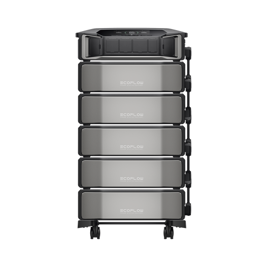 Estación de Energía Delta Pro Ultra 7.2kW para Respaldo Residencial, Incluye Batería de Litio LFP 6kWh (30kWh Totales), Sincronización para Mayor Potencia, Carga Solar Hasta 4000W, Capacidad de Trabajo Online (0ms)