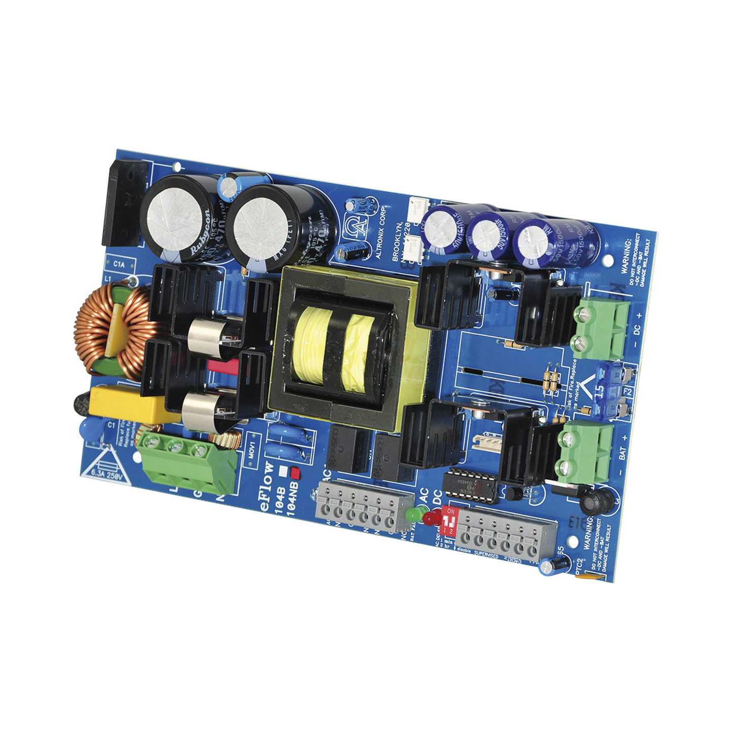 Cargador de fuente de alimentación, salida única, 24 VCC a 10 A, salida auxiliar, FAI, listo para LinQ2, 115 V CA, placa