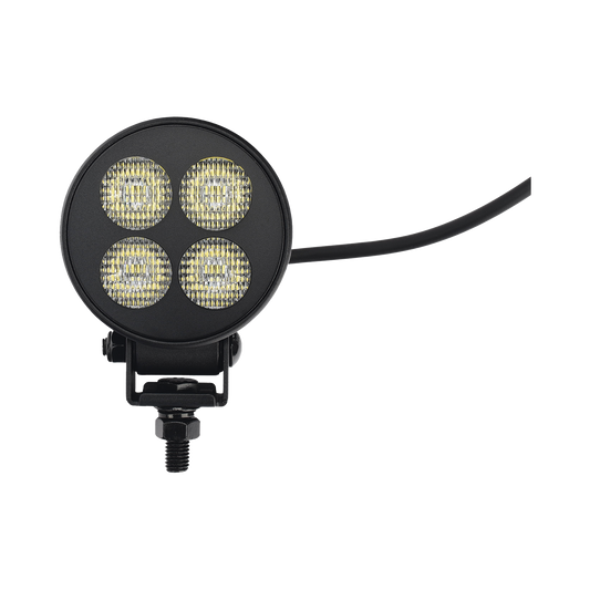 Luz de Trabajo Ultra brillante Circular, 4 LED, 2556 Lúmenes, 12-24 Vcd