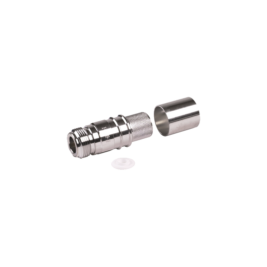 Conector N Hembra Plegable con Pin Cautivo para cable LMR600, LP600