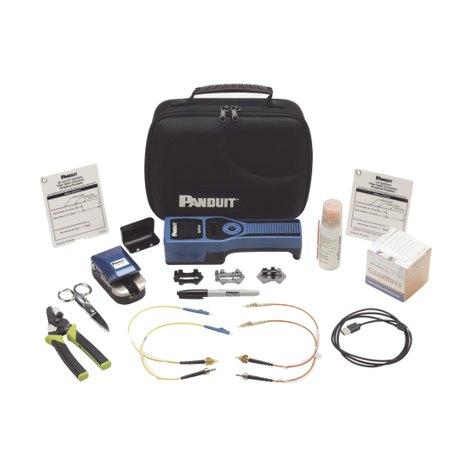 Kit Completo de Herramienta OCTT Opticam 2 de Panduit, para Terminación de Conectores Pre-Pulidos LC, SC o ST, Incluye Desforradora y Cleaver