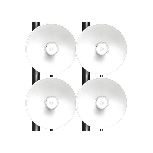 Kit de 4 radios FORCE4625 de alto Desempeño / Wi-Fi 6E / Hasta 1 Gbps / 5925 - 7125 MHz / Antena Integrada 25 dBi