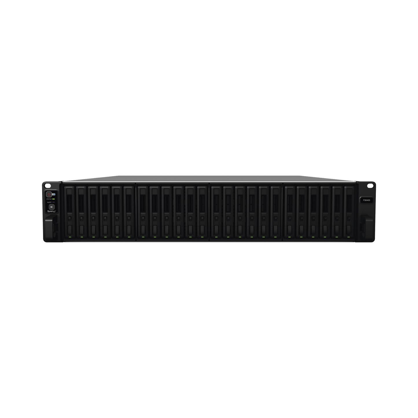Servidor All-Flash Synology FlashStation FS6400 | 24 Bahías SAS-SATA | Dual Intel Xeon Silver 4110 | 32GB DDR4 ECC RDIMM | 10GbE | Escalable hasta 72 Unidades.