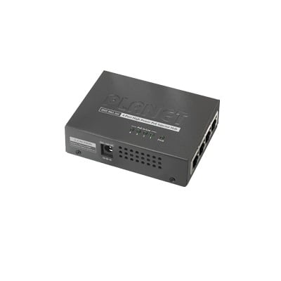 Inyector High PoE, de 4 Puertos Gigabit de Entrada, 4 Puertos PoE 802.3af/at Gigabit de Salida Para Cada Puerto, Hasta 30 W por interfaz