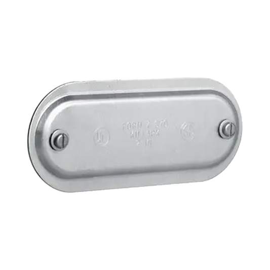 Tapa de Aluminio para Condulet Ovalada de 1".