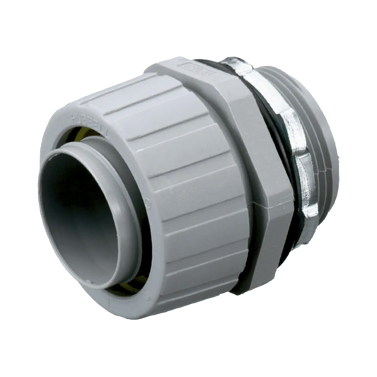 Conector Recto de Nylon de 2" para Tubería Liquidtight Polytuff.