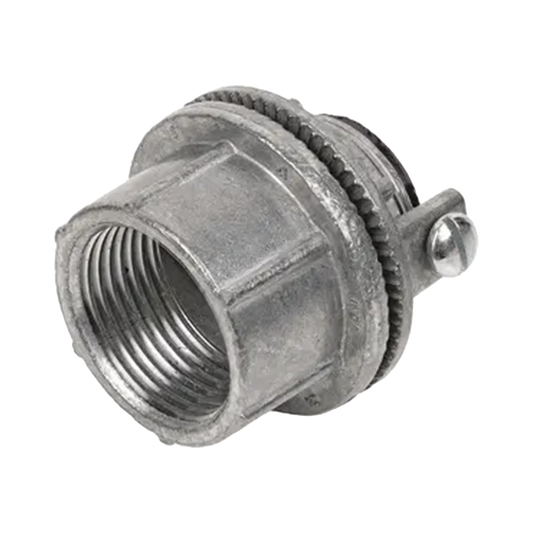 Conector Myers de Zinc  2" / Con tornillo a tierra / Para Áreas Peligrosas.
