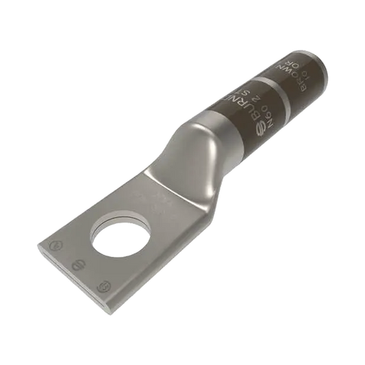 Terminal de Compresión de Ojillo para Tornillo 1/4  y Cable 2 AWG.