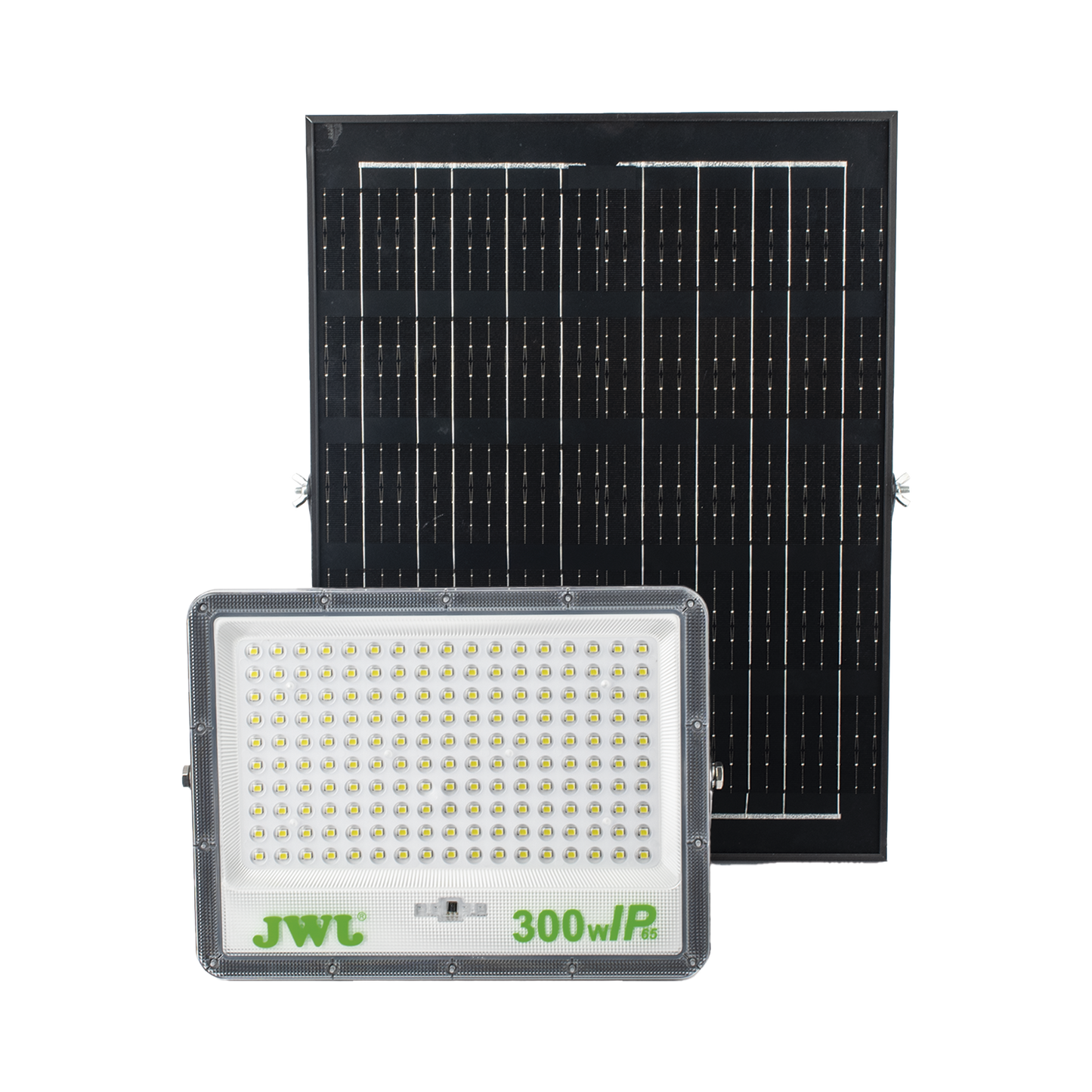 Reflector de 300 W con Panel Solar /  Batería 3.2  V CD / T.C.C. 6 500 K / IP65.