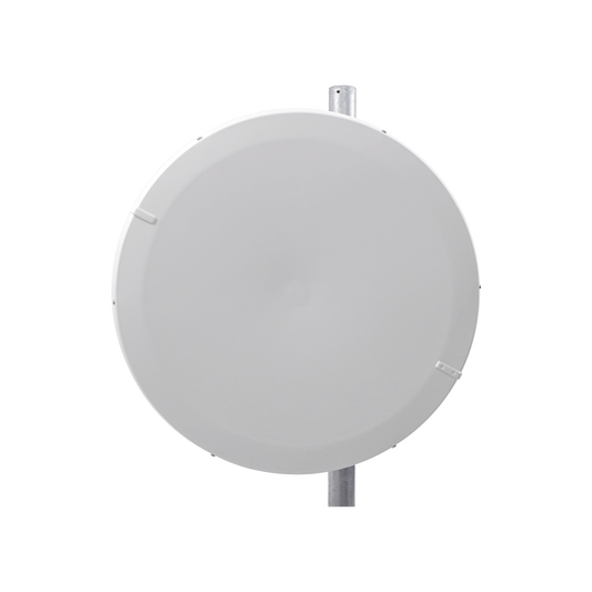 Antena Direccional de Alto Rendimiento/ Parábola profunda para mayor aislamiento al ruido / 29 ± 1 dBi / 4.9 - 6.4 GHz / Conectores N-Hembra / Fácil Montaje y Soporte de acero inoxidable / Radomo Incluido