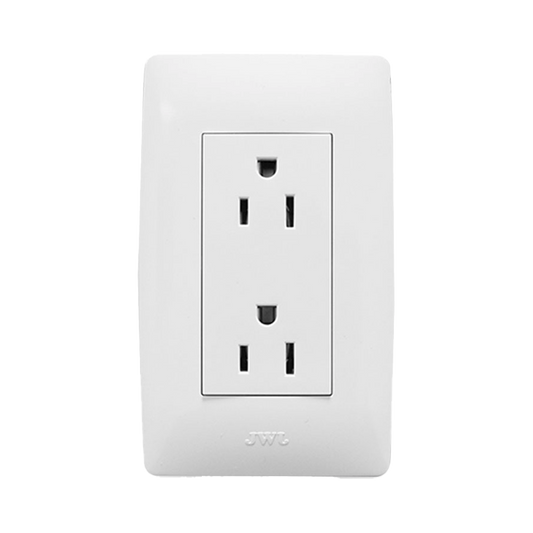 Contacto Dúplex de 127 V~60 Hz 15 A / Color Blanco.