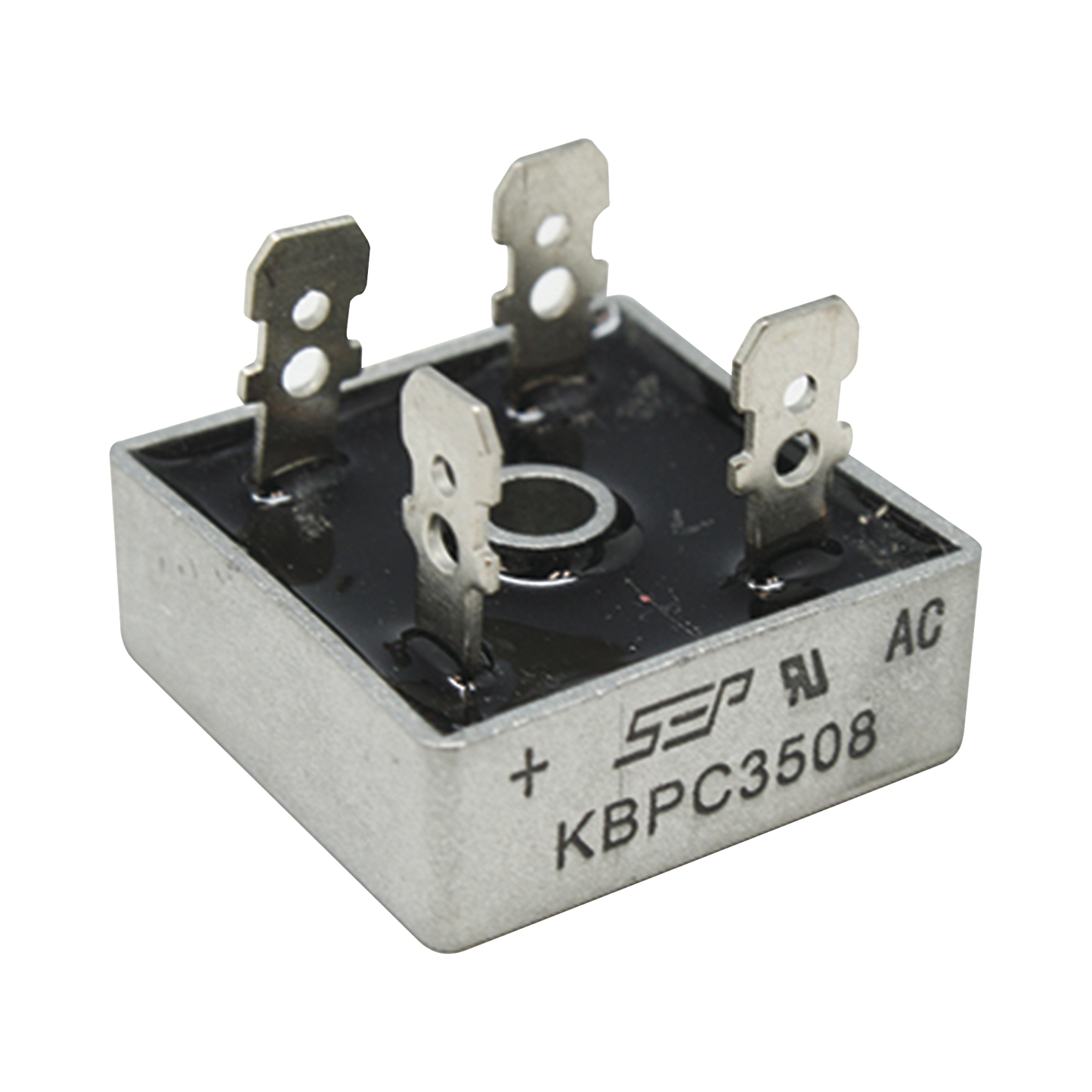 Puente de Diodos Rectificador, 35A, 800 PIV, 29 x 29 mm.